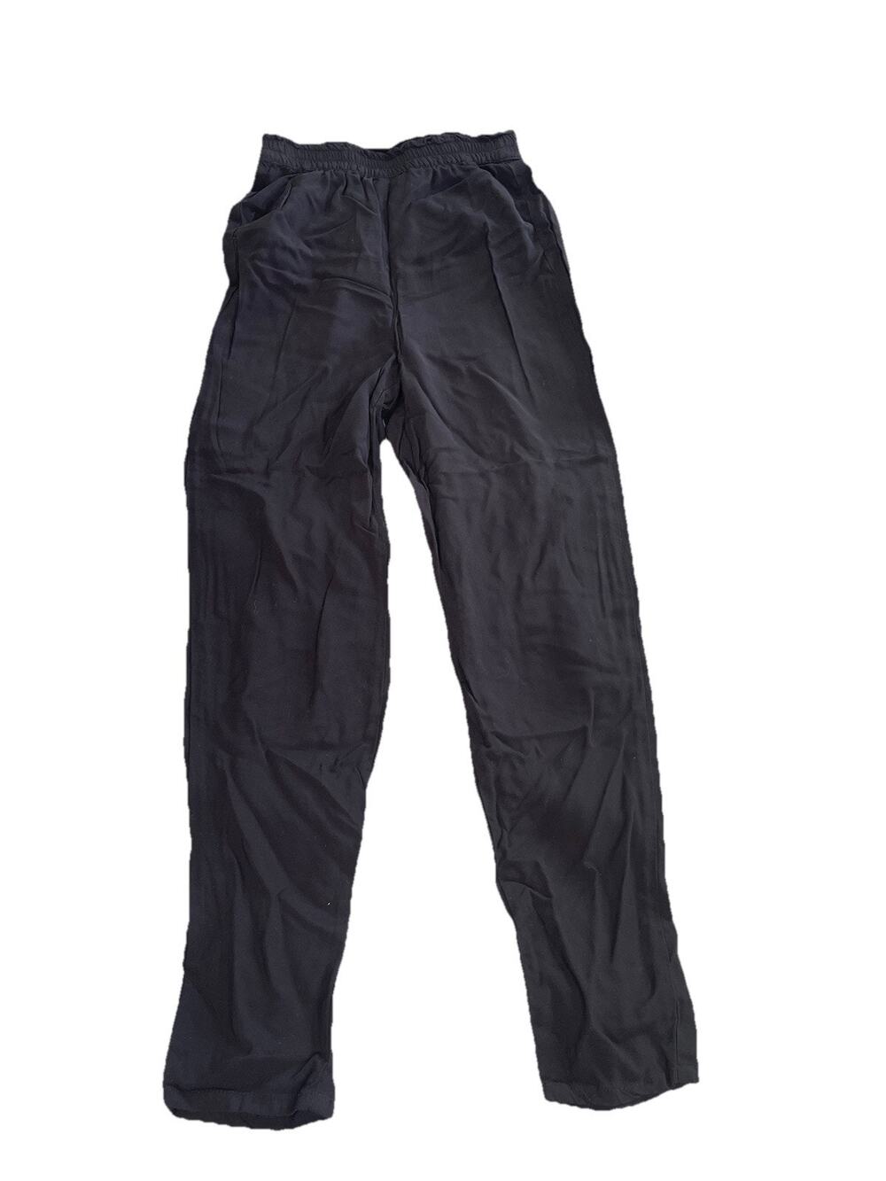 H&M Divided Black High Rise Pants Cotton Blend Stretchy Soft Size 2